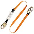 MALTA DYNAMICS - 6’ SINGLE LEG EXTERNAL SHOCK ABSORBING LANYARD W/ 2 STEEL SNAP HOOKS