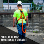 MALTA DYNAMICS - 6’ SINGLE LEG INTERNAL SHOCK ABSORBING LANYARD WITH 2 STEEL SNAP HOOKS