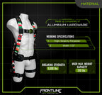Frontline 110CTB-MX Combat™ Mexican Style Full Body Harness with Aluminum Hardware and Suspension Trauma Straps