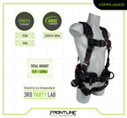 Frontline 110CTB Combat™ Lite Full Body Harness all Aluminum Hardware and Suspension Trauma Straps